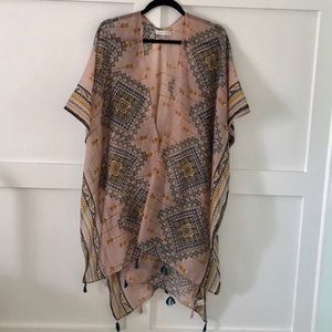 Woven Heart Shawl/Kimono